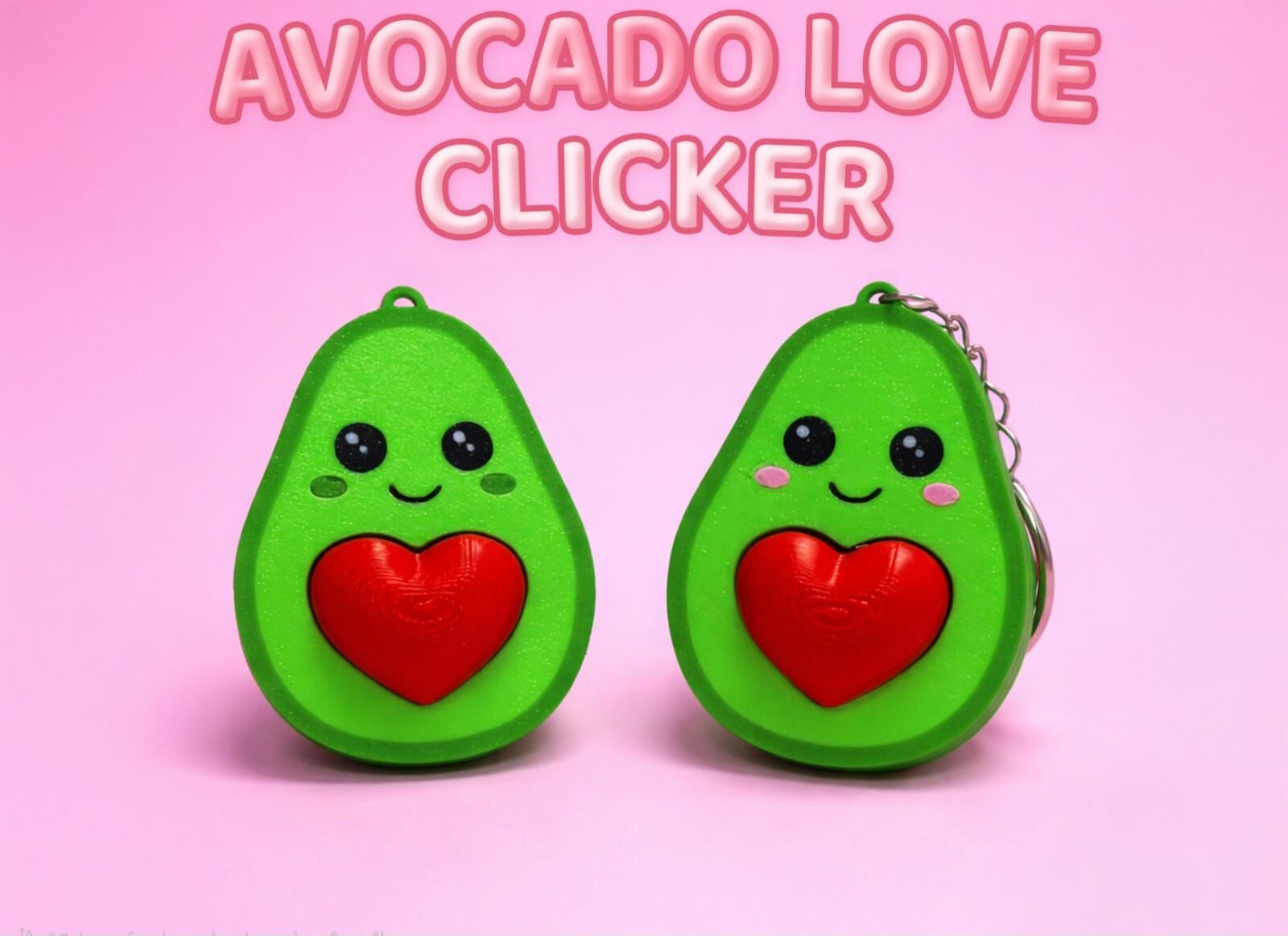 Avakado LOVE Clicker Anahtarlık
