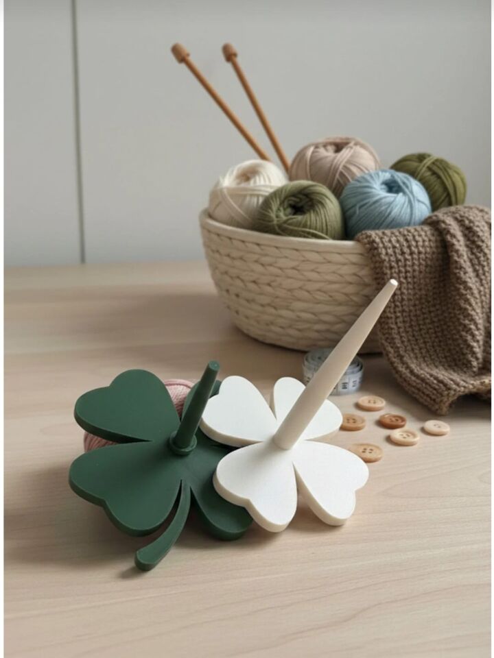 Dört Yapraklı Yonca İp Tutucu (Örgü severlere)