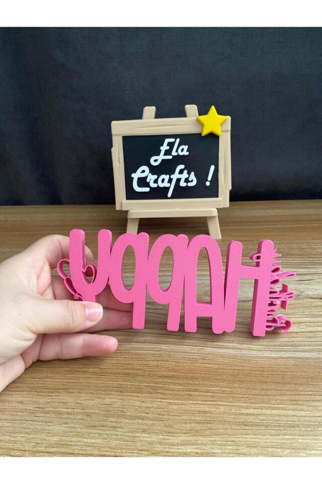 3D “Happy Birthday” Yazısı Balon Süslemeli – Doğum Günü Pasta ve Masa Dekoru, Parti Aksesuarı