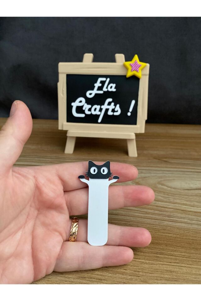 3D Kedili Kitap Ayracı – Dekoratif ve Dayanıklı Kitap Ayracı, Özel Tasarım