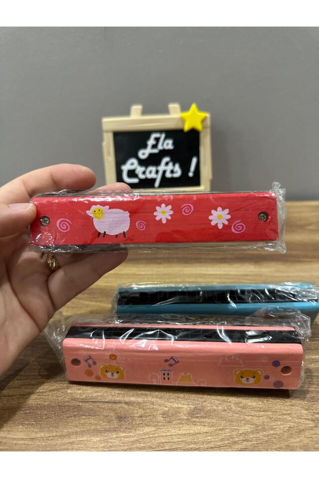 Tahta Mızıka | Ahşap Gövdeli Nostaljik Müzik Aleti | Çocuklar ve Başlangıç Seviyesi İçin