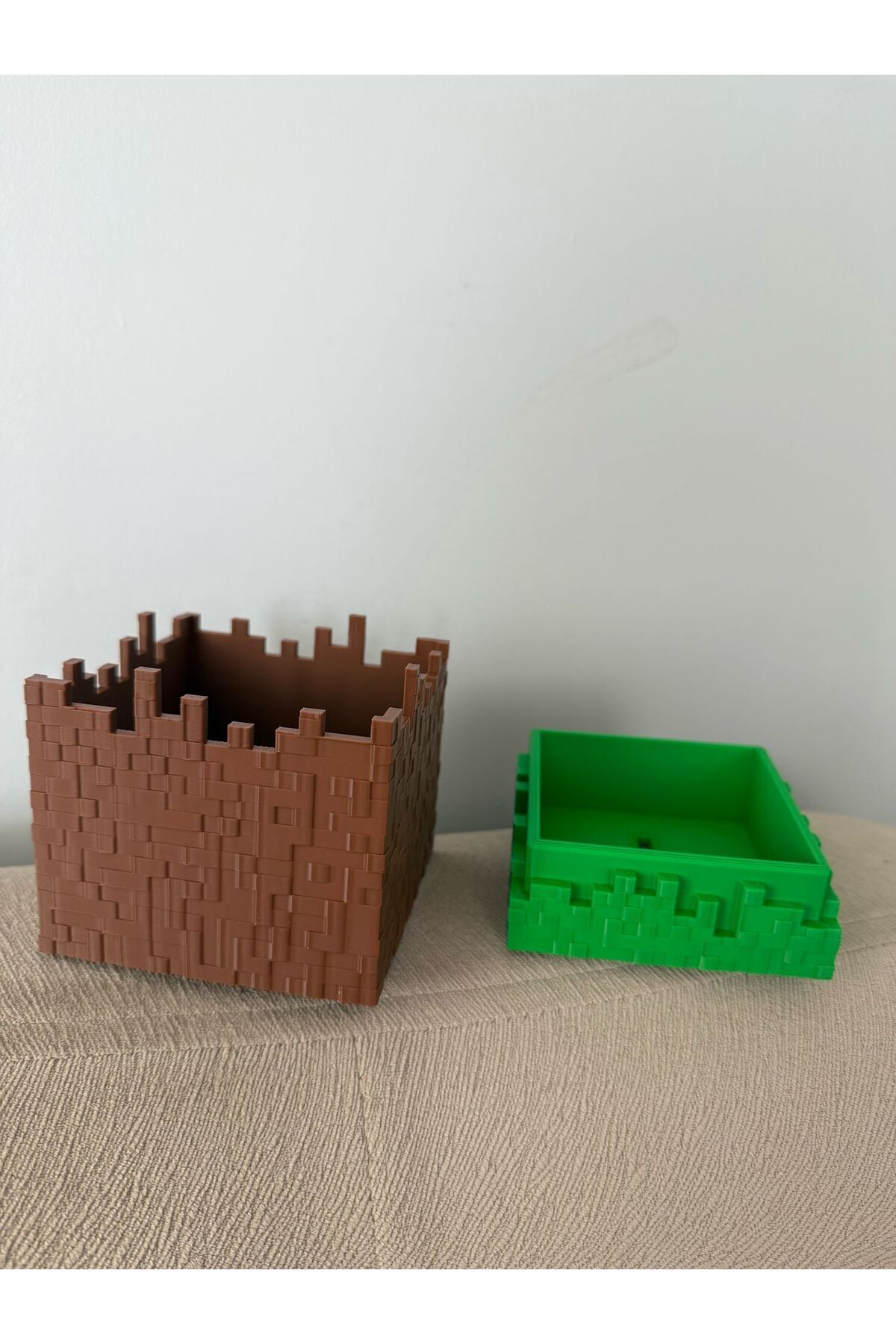 3D MİNECRAFT KUMBARA SAKLAMA KUTUSU