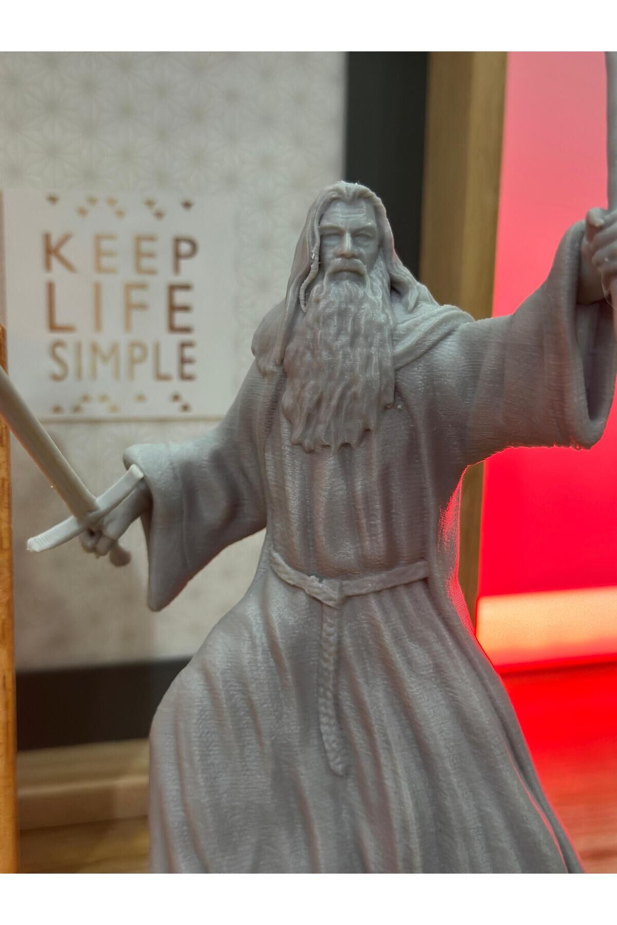 3D Baskı Gandalf Figürü - Koleksiyonluk Model