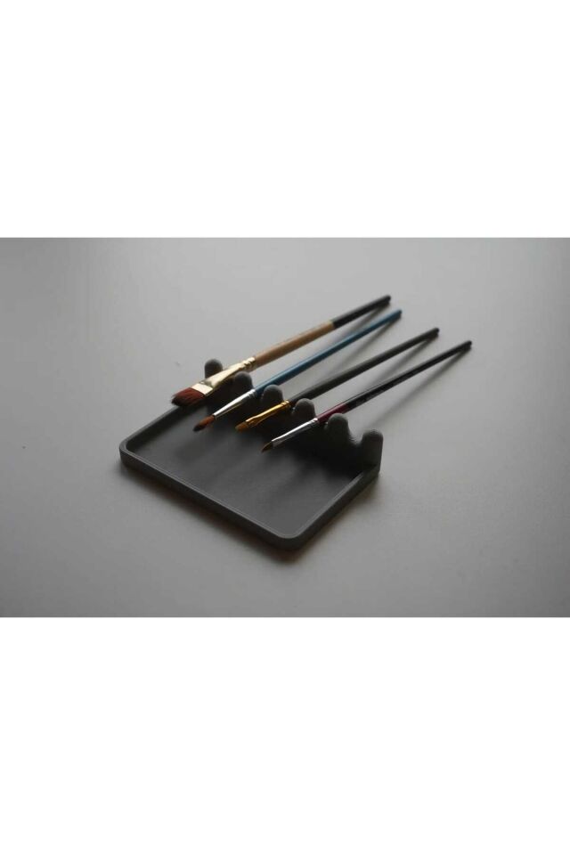 Damlama Tepsili Modern Resim / Suluboya Fırçası Standı