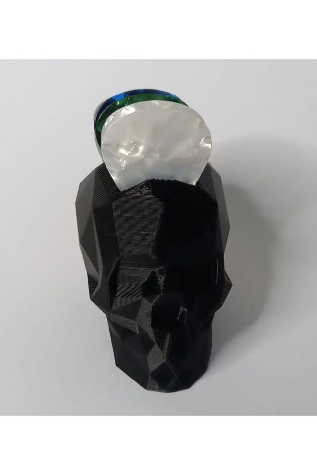 Kurukafa Siyah Tasarım Pena Tutucu Penalık Mohawk Dekoratif