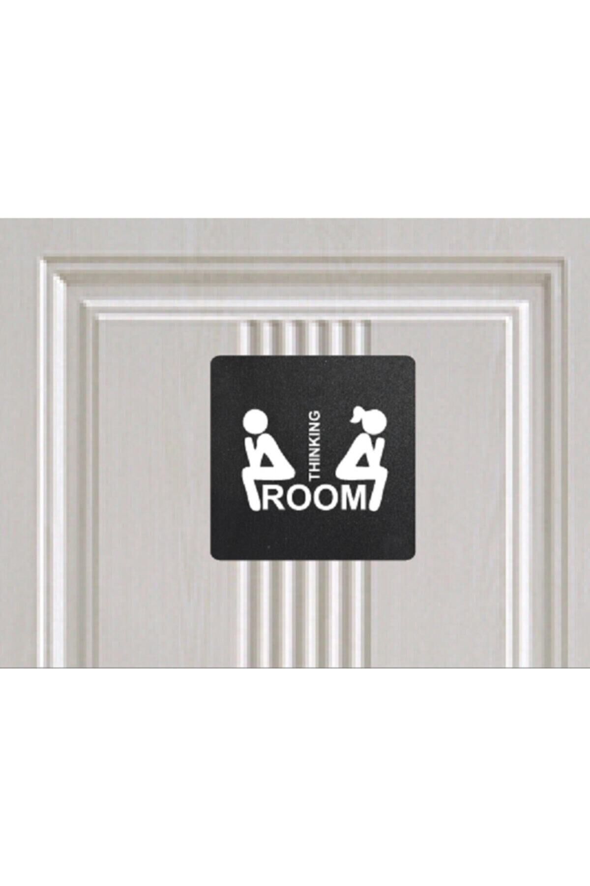 Thinking Room Tabela Düşünen Kadın Erkek Silüeti ,