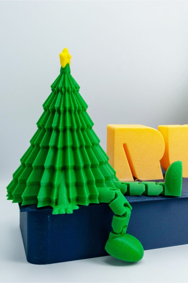 3D Baskı Yılbaşı Süsü Çam Ağacı