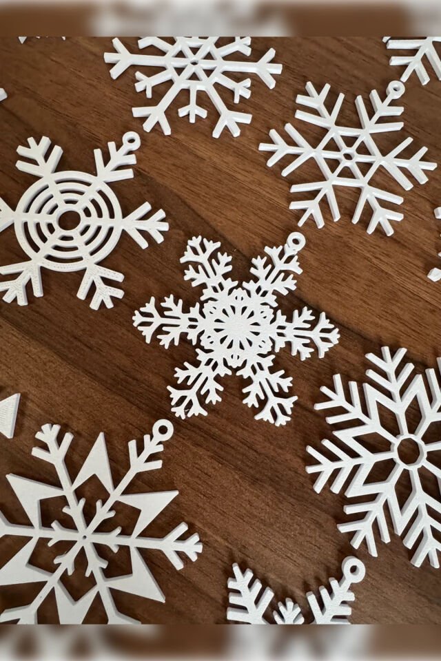 Kar Tanesi Süsleri | Yılbaşı Ağacı Süsleme Seti | Christmas Dekoratif Ornaments