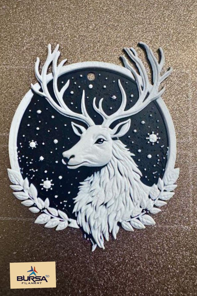 Dekoratif Yılbaşı Geyik Dekorasyonu