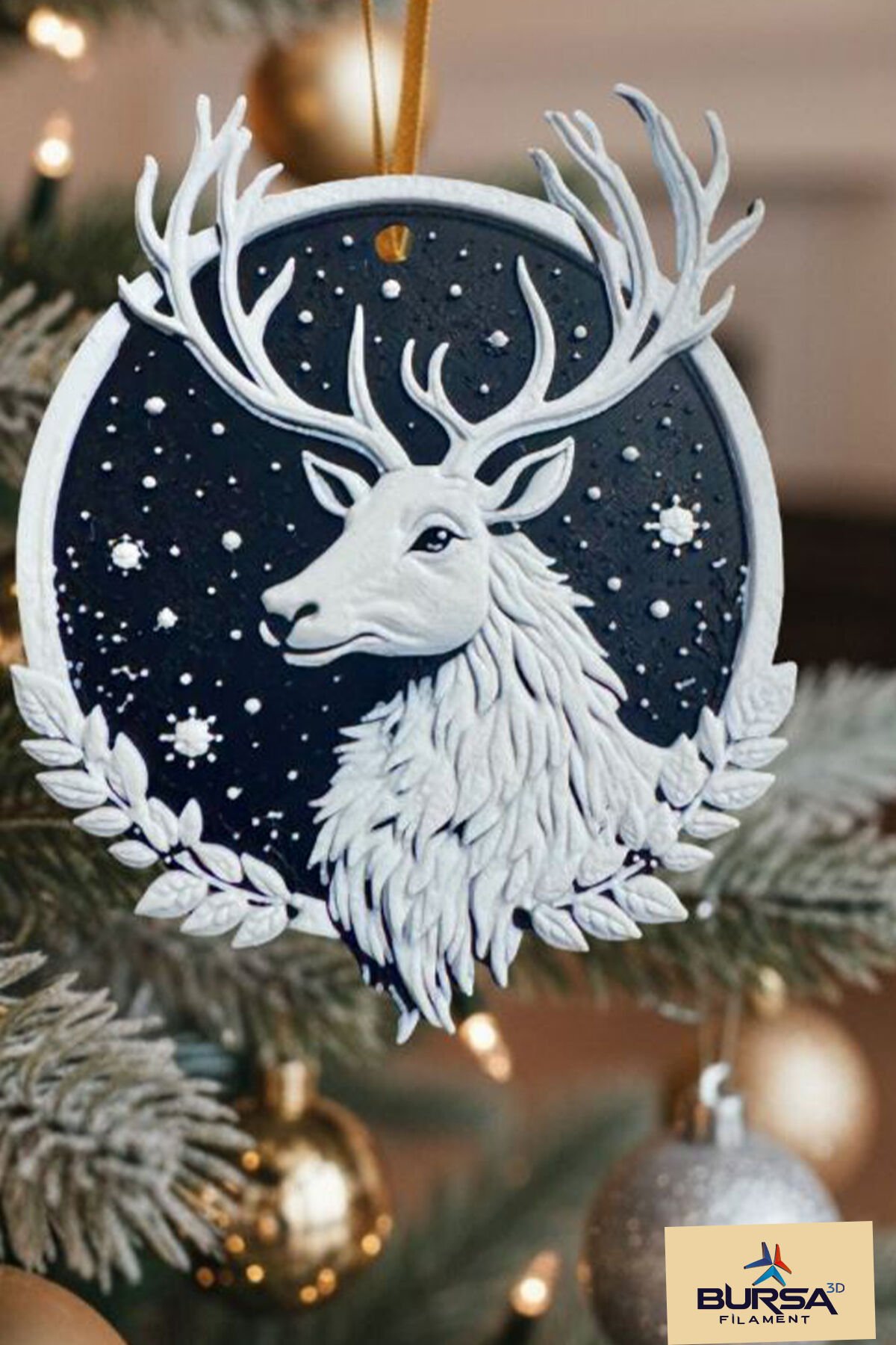 Dekoratif Yılbaşı Geyik Dekorasyonu