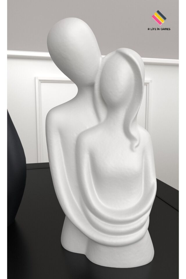 Sarılan Romantik Sevgililer- Aşıklar Biblo süs dekorasyon hediyelik ev ofis