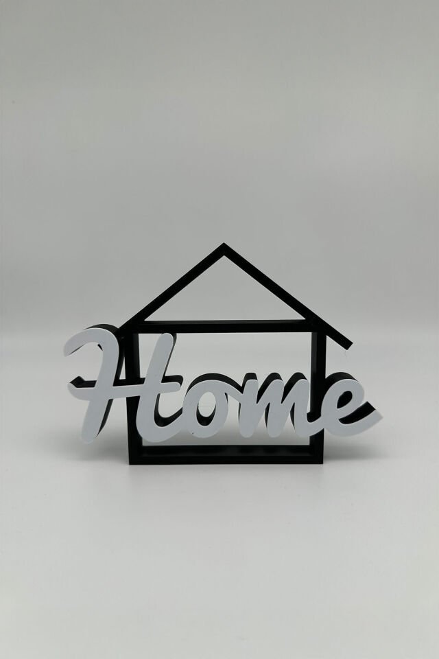 Home Yazılı Şık Ev Figürü – Modern Dekoratif Aksesuar
