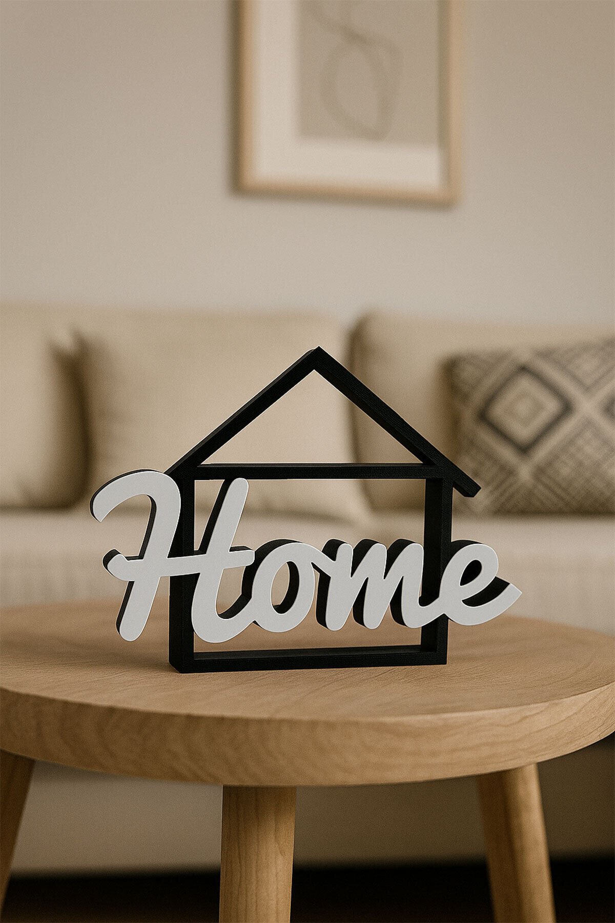 Home Yazılı Şık Ev Figürü – Modern Dekoratif Aksesuar