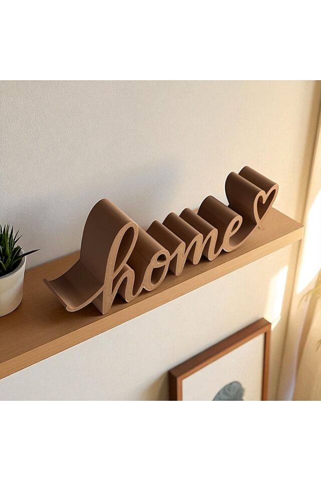 3D Home Masa Süsü Kalp Detaylı Biblo Obje