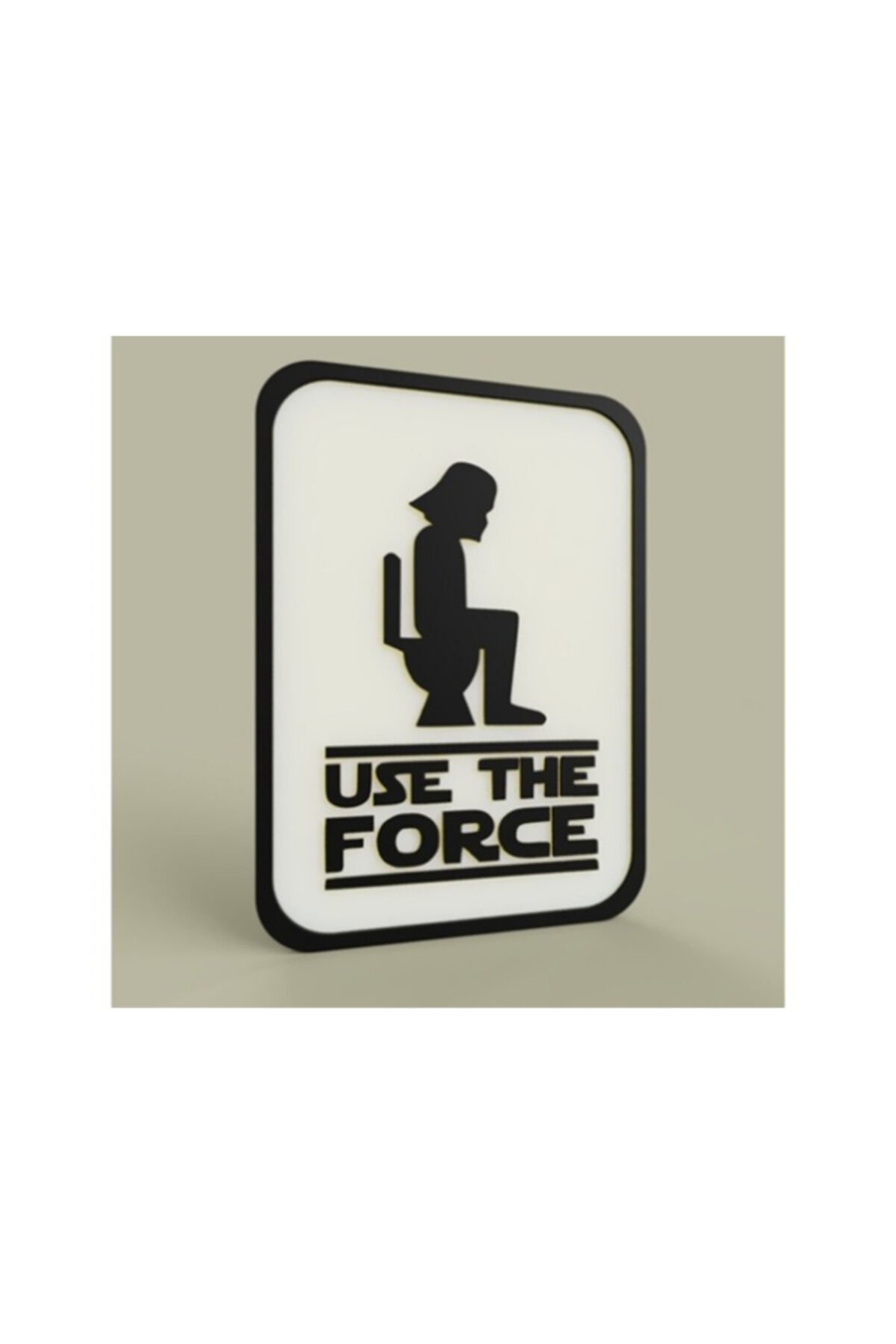 Yapışkanlı Star Wars Duvar Süsü, 'Us the Force' Tuvalet ve Banyo Kapı Tabelası