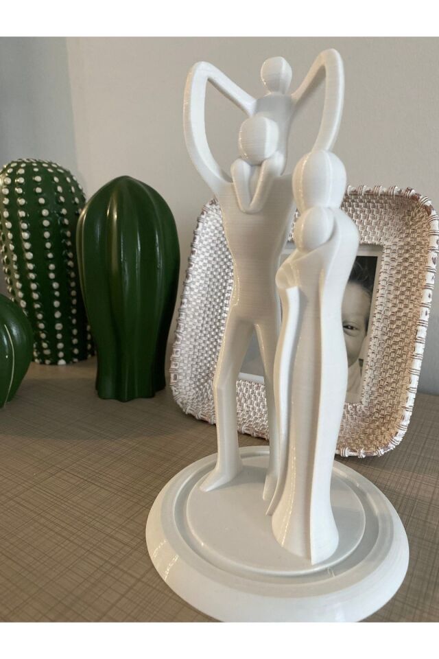 Anne Baba Çocuklar Biblosu Aile Temalı Hediyelik Dekoratif Obje