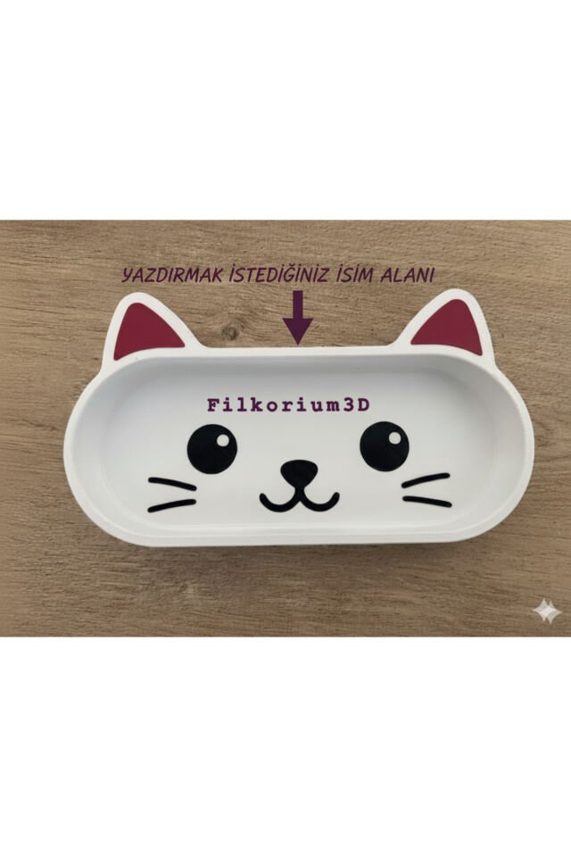 Sevimli Kedi Gözlük Tepsisi - Mücevher Takı Standı