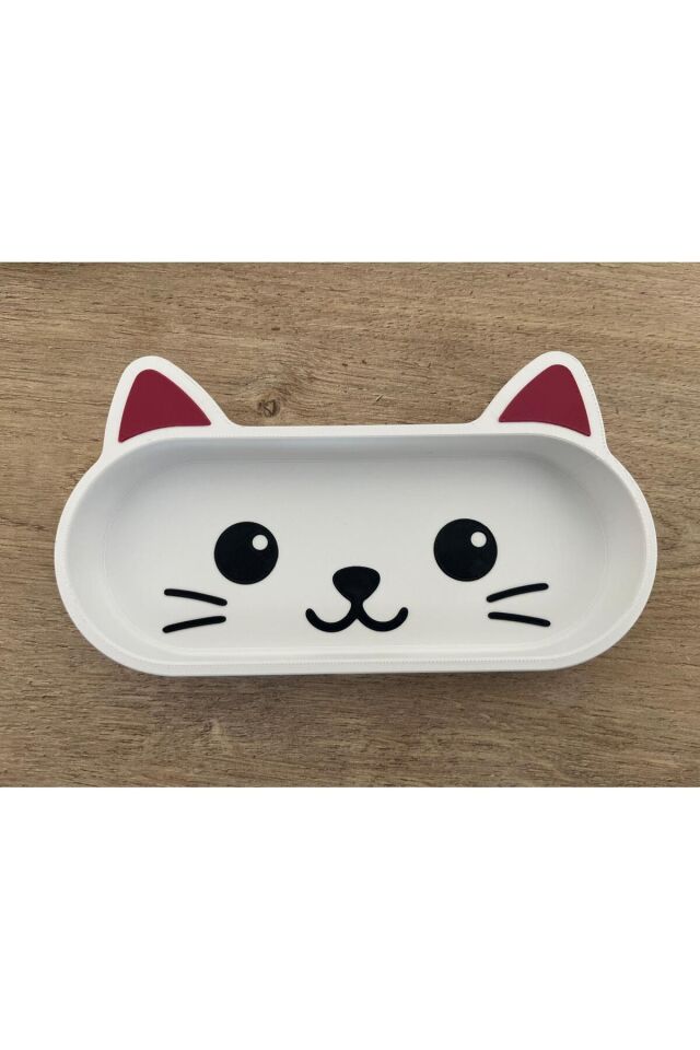 Sevimli Kedi Gözlük Tepsisi - Mücevher Takı Standı