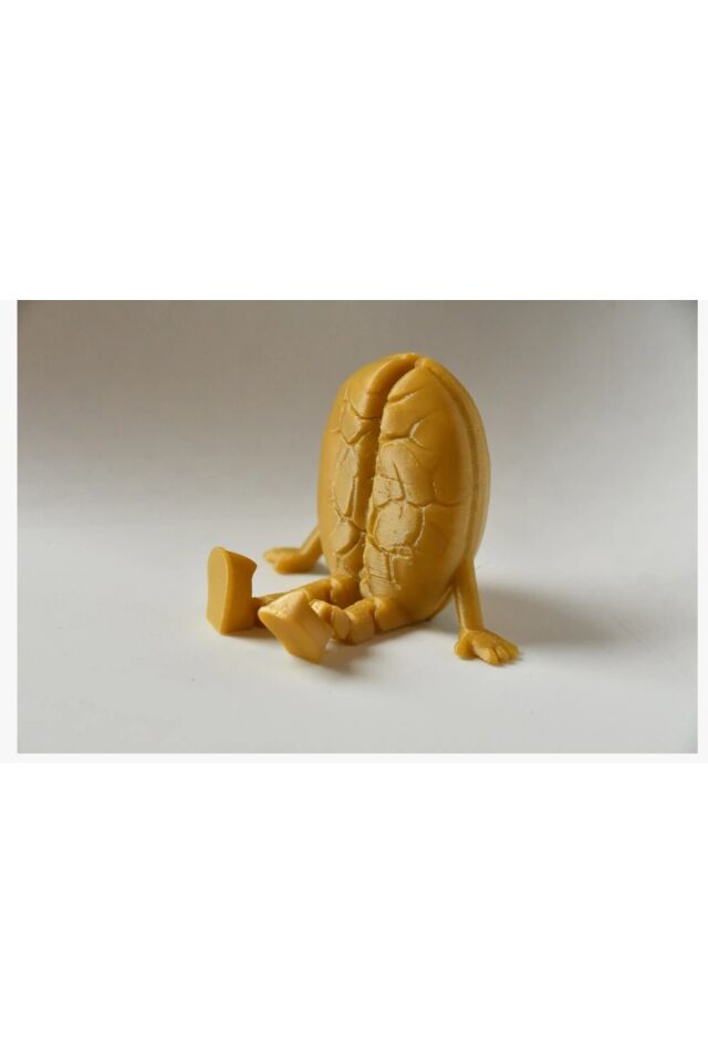 Sallanan Bacaklı Kahve Çekirdeği Figürü – El Yapımı Dekoratif Obje