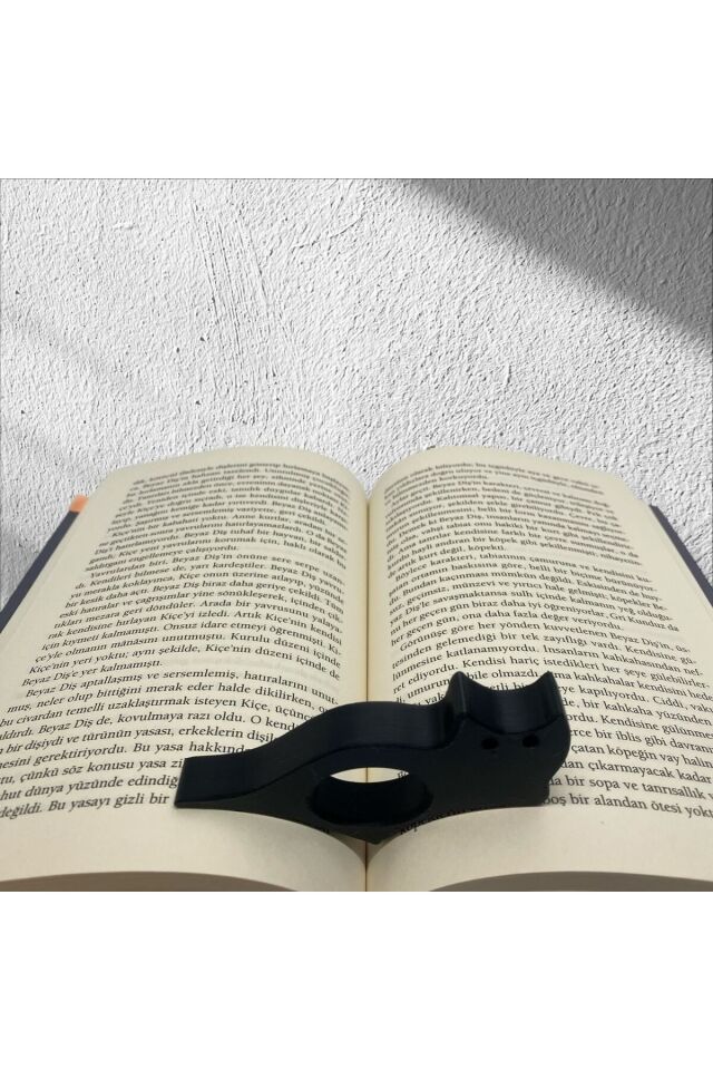 Kedi Kitap Okuma Yüzüğü Sayfa Tutucu