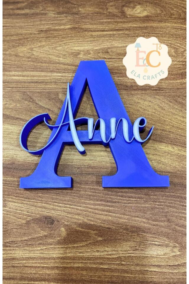 El Yapımı Anne Yazılı Dekoratif Harf Tasarım | Masa Üstü Aksesuar