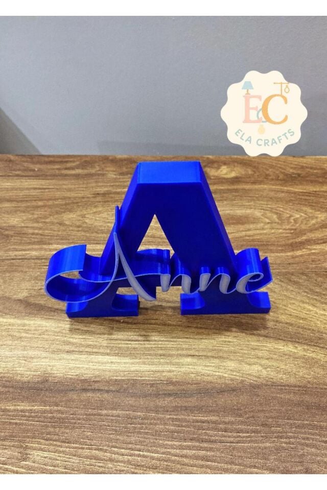 El Yapımı Anne Yazılı Dekoratif Harf Tasarım | Masa Üstü Aksesuar