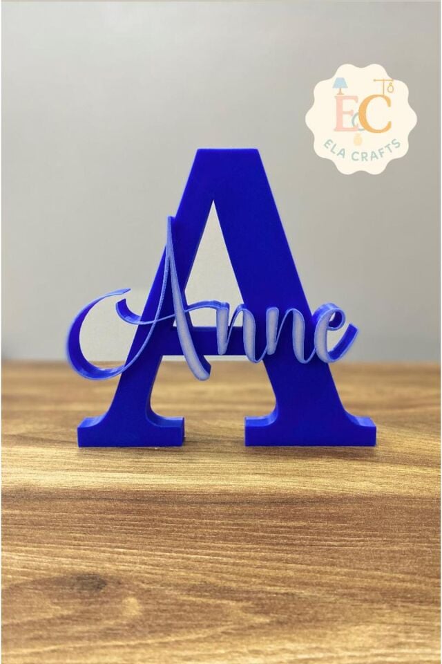 El Yapımı Anne Yazılı Dekoratif Harf Tasarım | Masa Üstü Aksesuar