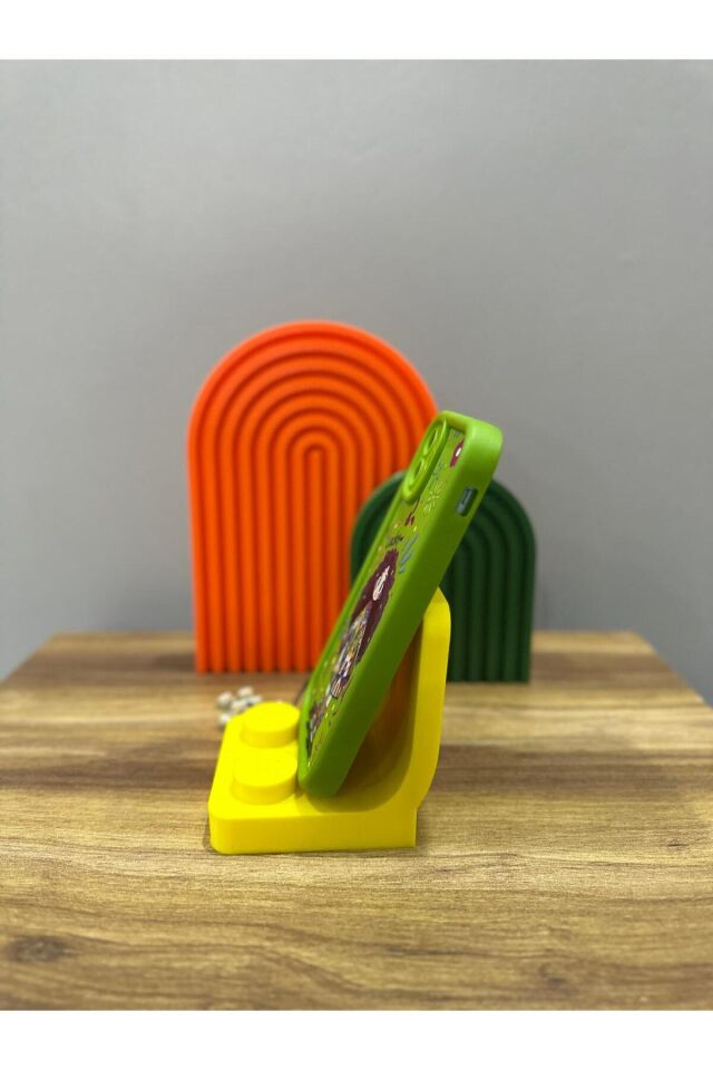 3D Modern Tasarımlı Telefon Standı | Masaüstü Telefon Tutucu | Modern & Şık Tasarım (9x8 cm)