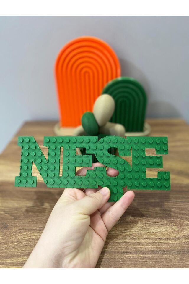 Kişiye Özel Kabartmalı İsim Yazısı –Tüm Renklerde Baskı | Kapıya Yapıştırılabilir & Dekoratif