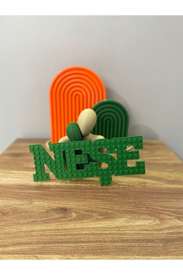 Kişiye Özel Kabartmalı İsim Yazısı –Tüm Renklerde Baskı | Kapıya Yapıştırılabilir & Dekoratif