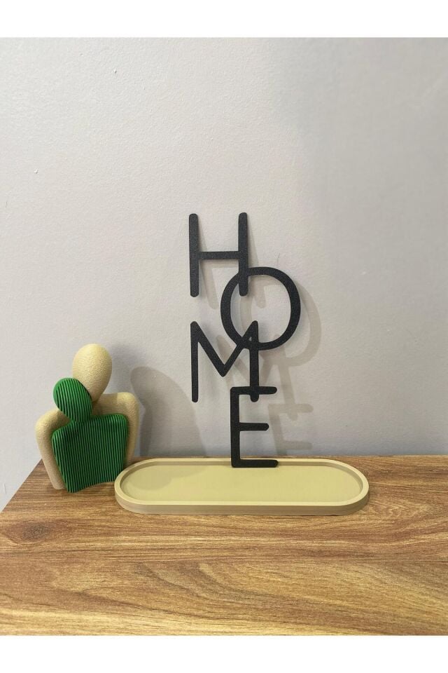 Modern Tasarım HOME Yazısı – Duvar & Kapı İçin Yapışabilir Dekoratif Yazı | Şık ve Minimal Dokunuş