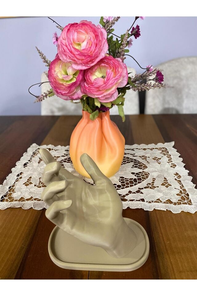 El Şeklinde Takı Tutucu, Şık ve Fonksiyonel Dekoratif Aksesuar Standı