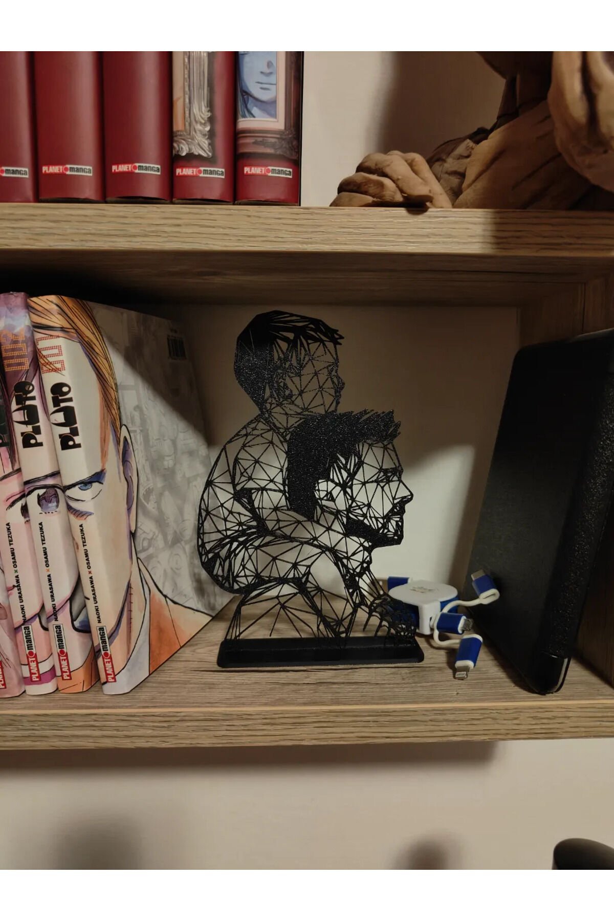 Geometrik Baba ve Çocuk Figürü Dekoratif Biblo