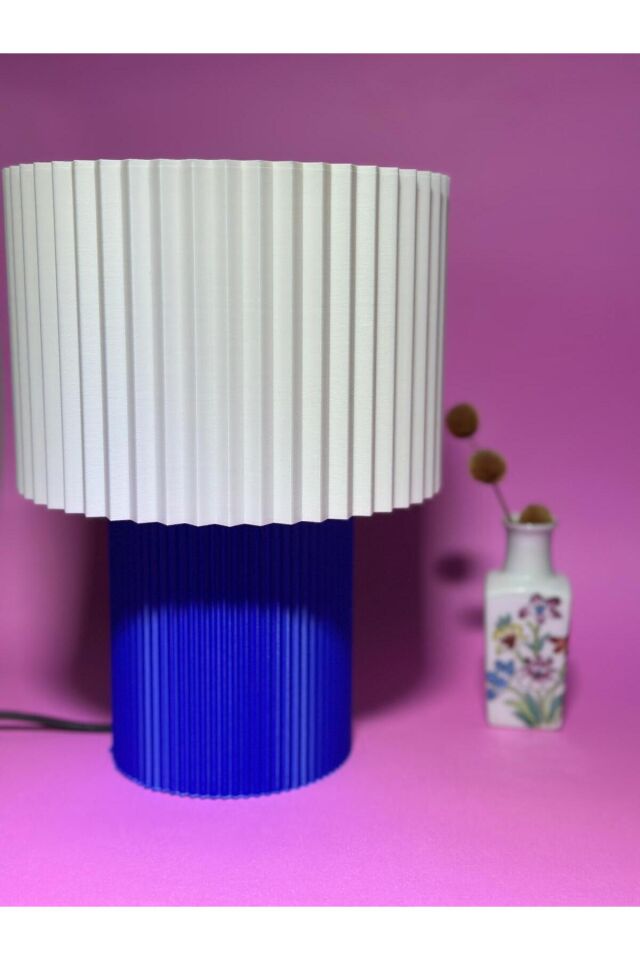 Minimalist Tasarımlı Vera 3dBaskı Abajur -  Aç/kapat Tuşlu, Modern Ve Şık Aydınlatma