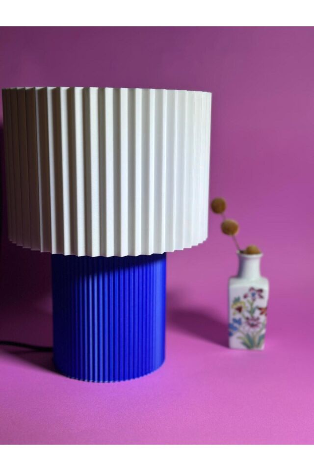 Minimalist Tasarımlı Vera 3dBaskı Abajur -  Aç/kapat Tuşlu, Modern Ve Şık Aydınlatma