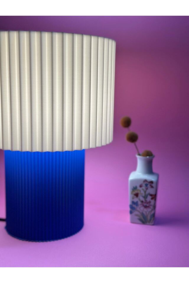 Minimalist Tasarımlı Vera 3dBaskı Abajur -  Aç/kapat Tuşlu, Modern Ve Şık Aydınlatma