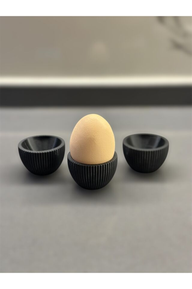 3'LÜ MODERN YUMURTALIK SİYAH