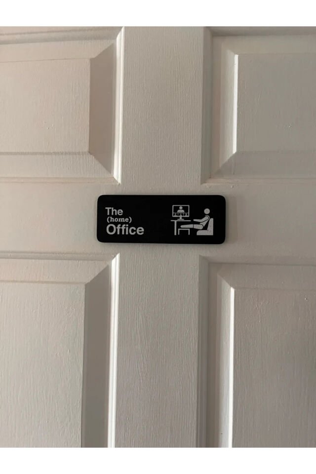 Home Office Kapı Tabelası
