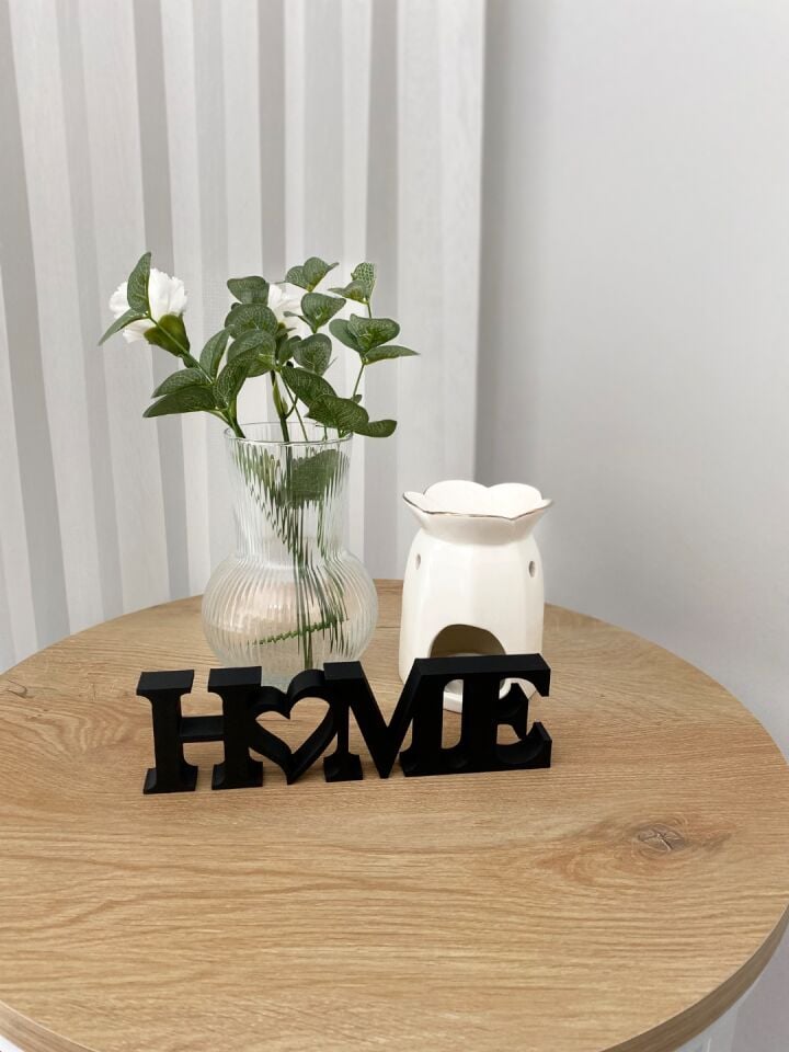 Home Yazılı Rubatrend Dekoratif Biblo Ve Masaüstü Dekor Siyah