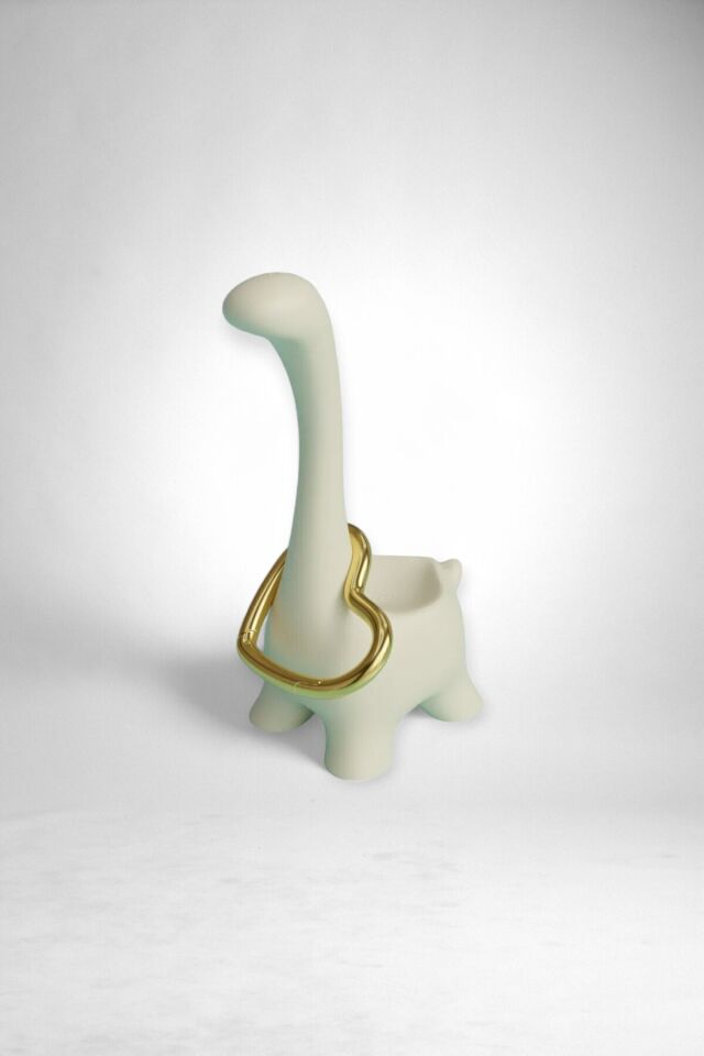 Sevimli Dinozor Yüzük Tutucu Takı Standı