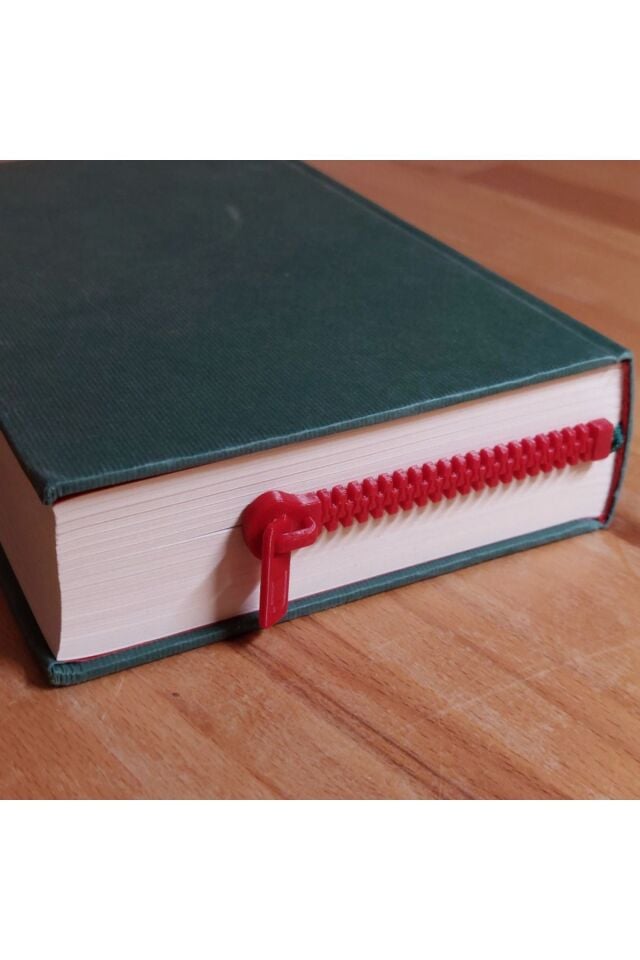 Fermuar Şeklinde Kitap Ayracı