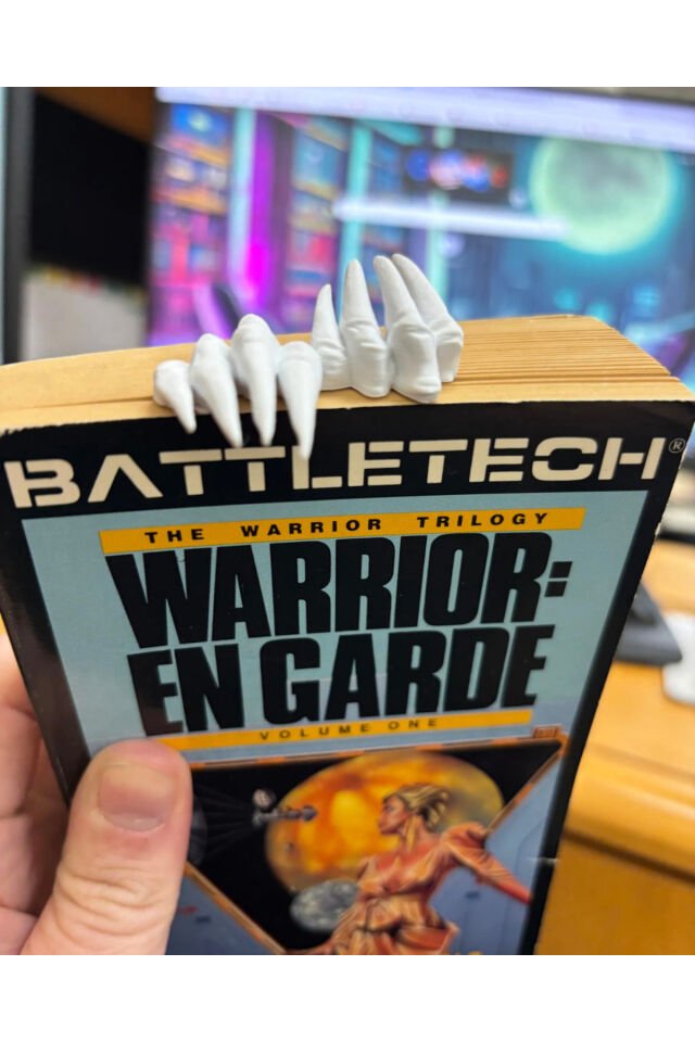 El Figürlü Kitap Ayracı - Korku Temalı Kitap Ayracı