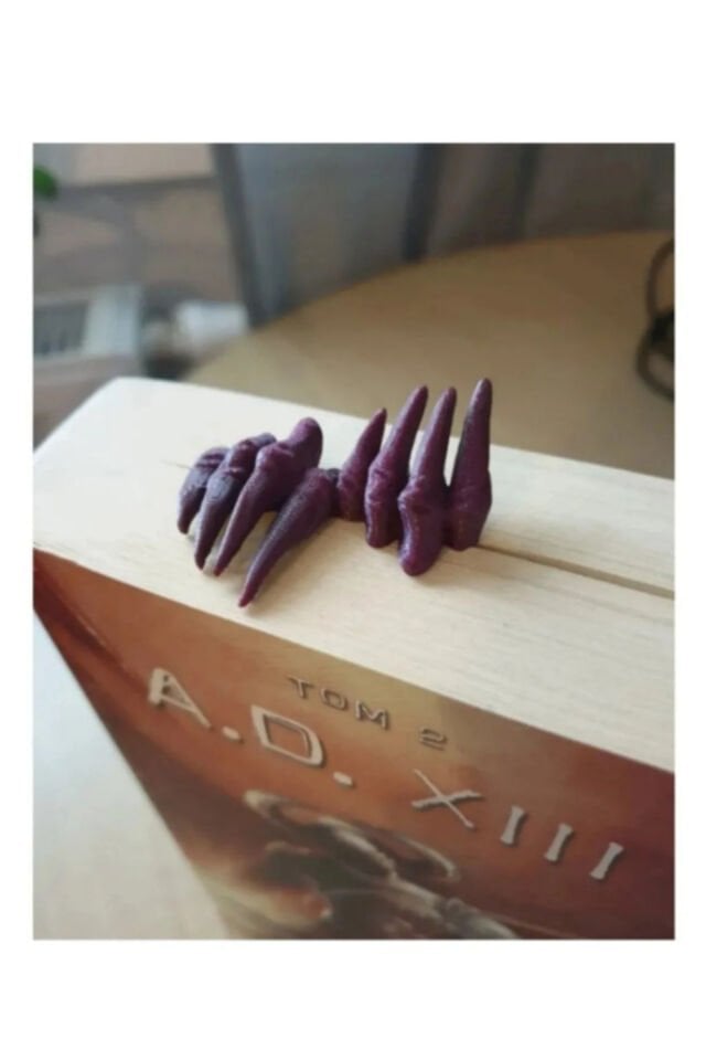 El Figürlü Kitap Ayracı - Korku Temalı Kitap Ayracı