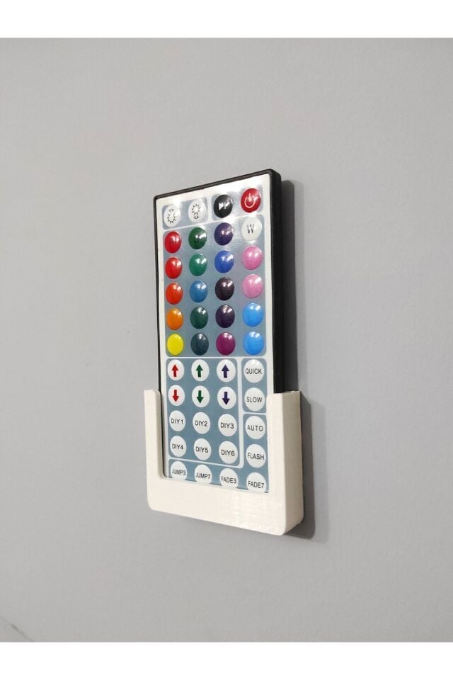 Rgb Led Işık Uzaktan Kumanda Tutucu - Duvar Aparatı