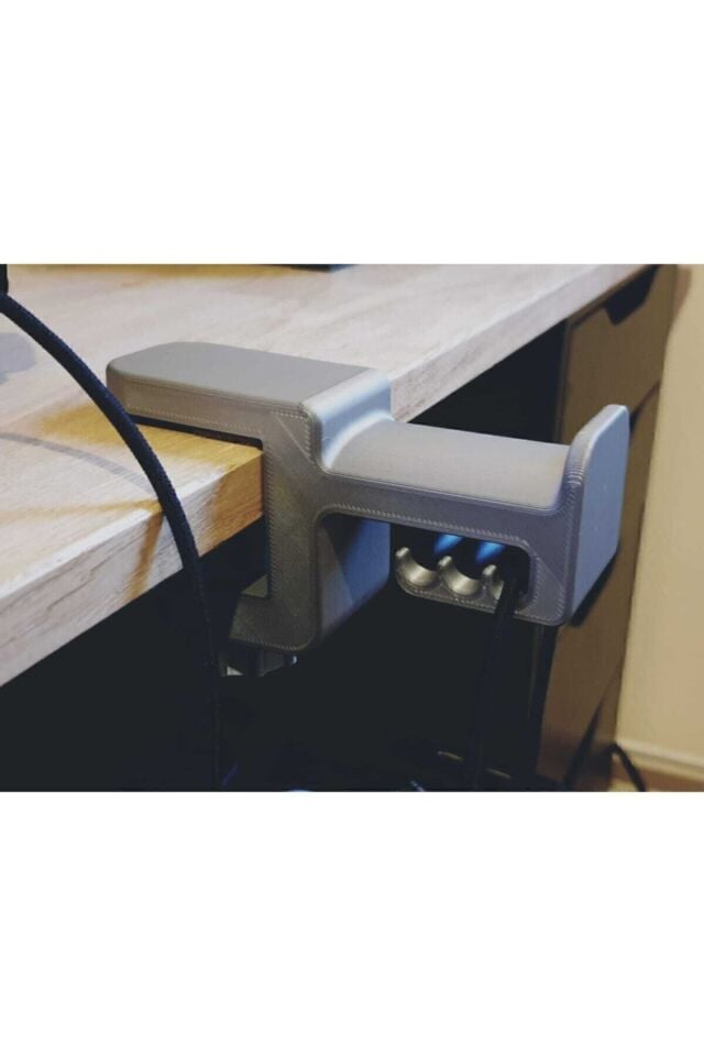 Gümüş Gri Asılabilir Kulaklık Standı