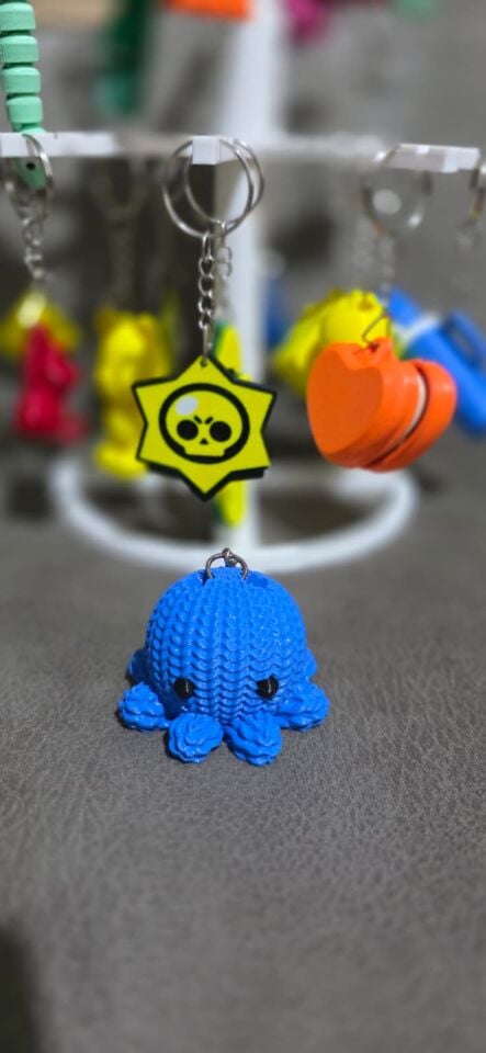 TOMBİK AHTAPOT  SEVİMLİ ANAHTARLIK