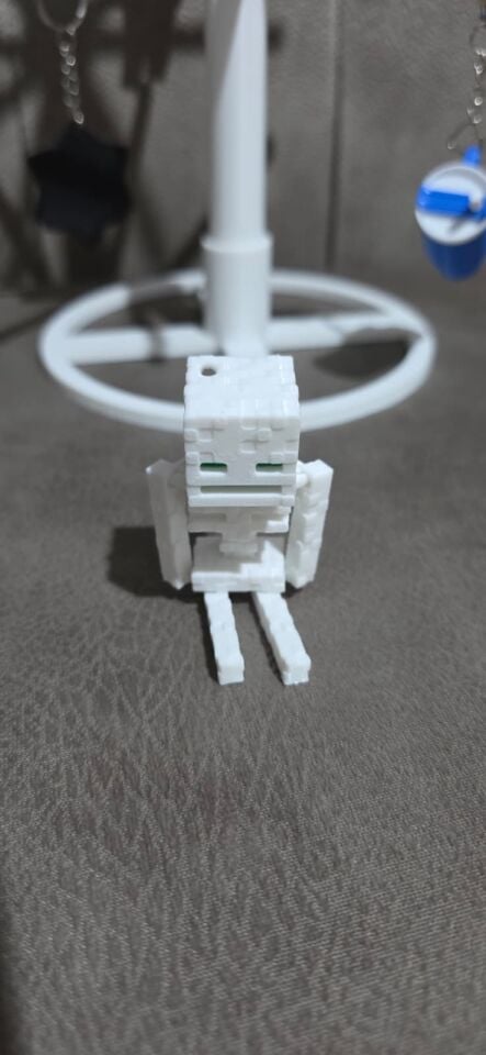 Minecraft İskelet Anahtarlık