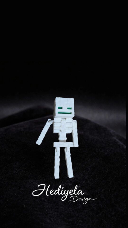 Minecraft İskelet Anahtarlık