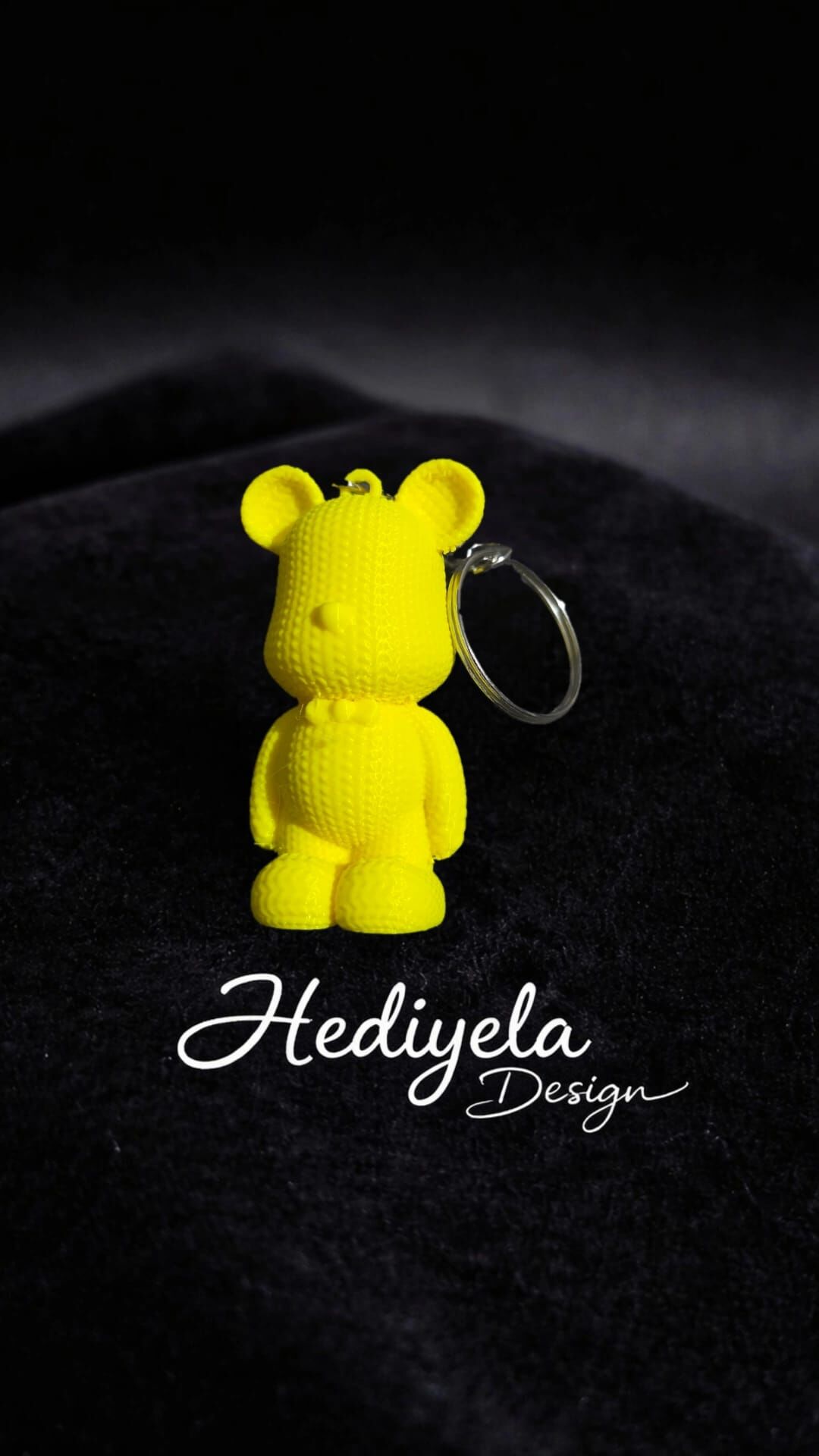 Sevimli Örgü Ayı Anahtarlık