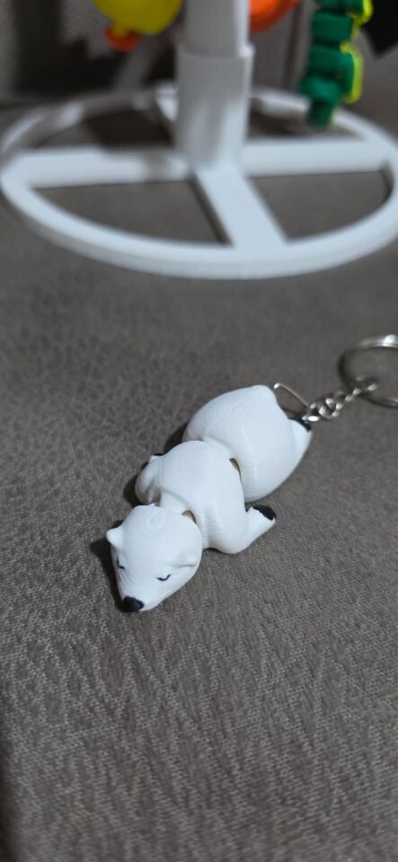 Eklem Hareketli Kutup Ayısı Anahtarlık